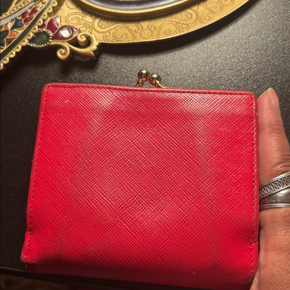 Sonia Rykiel Scarlet Card Holder used quiet luxury classic - Picture 2 of 12